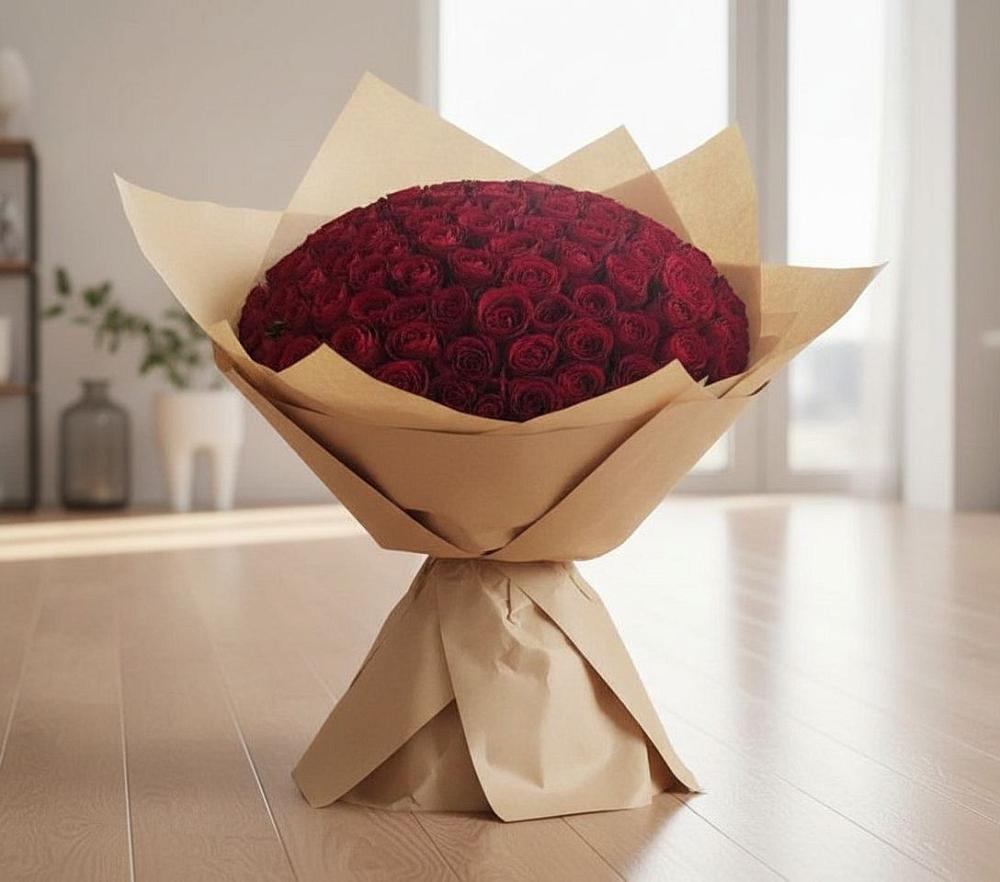 Букет 101 Красная роза во Владикавказе