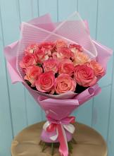 Букет 15 Розовых роз Равель во Владикавказе