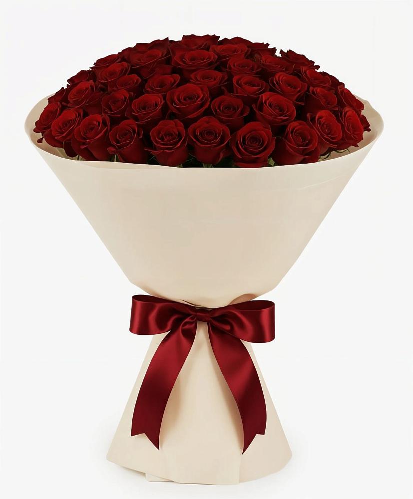 Букет 101 Бордовая роза Блэк Бакарра во Владикавказе